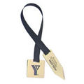 Square/Arrow Ribbon Bookmark (0.018" Thick) - Brass